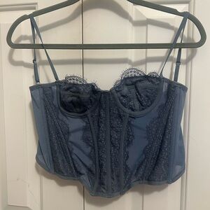 Out from under love corset in blue